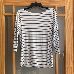 3/4 Sleeve Striped Top